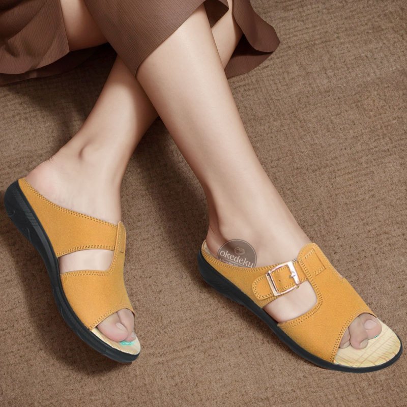 SANDAL WEDGES WANITA TERBARU SLOP SELOP KEKINIAN CEWEK DEWASA KONDANGAN TC13