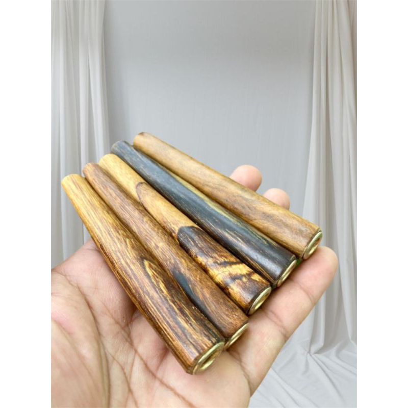 Once pipa kayu gaharu asli grade A+ aroma wangi super premium lubang multifungsi