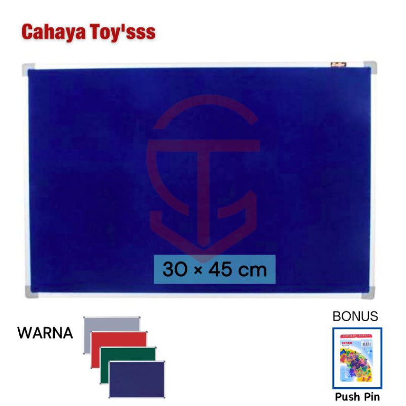 

Soft Board / Pin Board / Mading Karpet Gantung 30 × 45 cm