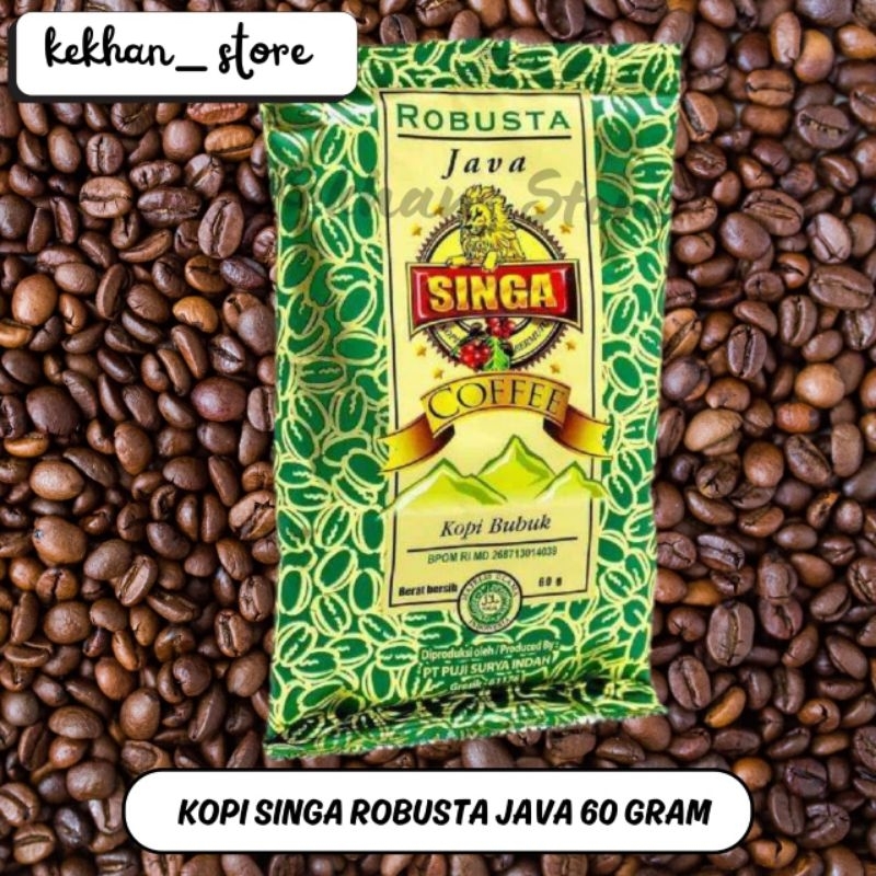 

Kopi Bubuk Robusta Merk Singa 60gr