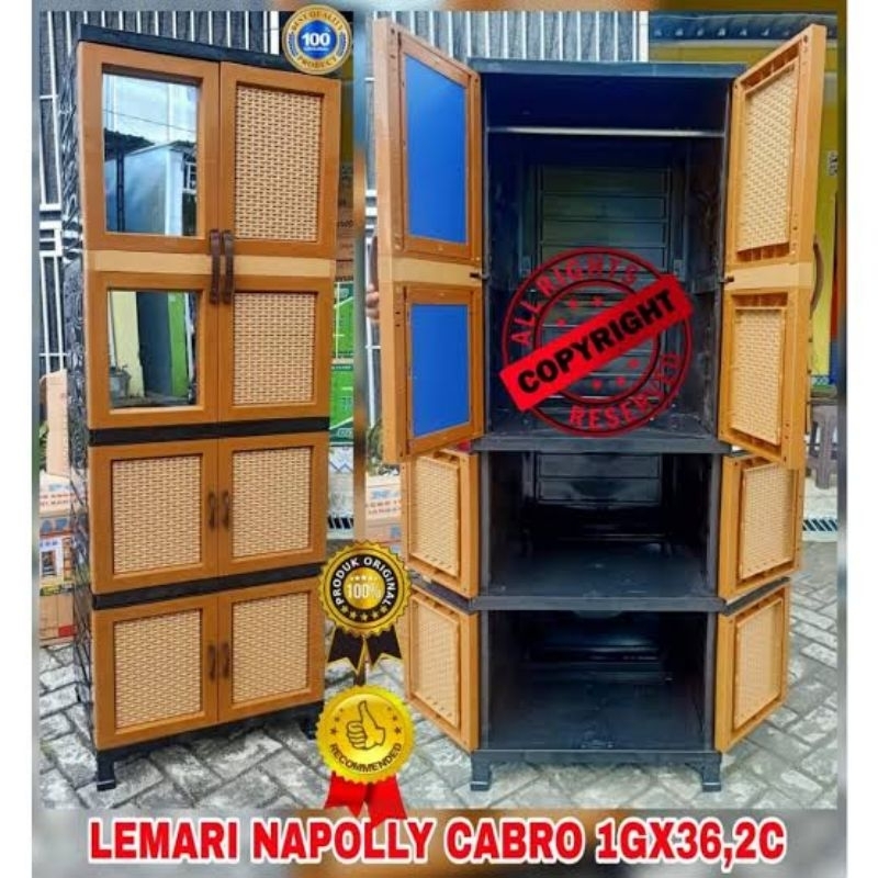 GRATIS ONGKIR lemari plastik Napolly crs 1gx36 2c model gantung