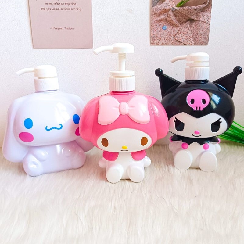 TEMPAT SABUN CAIR KARAKTER SANRIIO TEMPAT SABUN PEREMPUAN LUCU