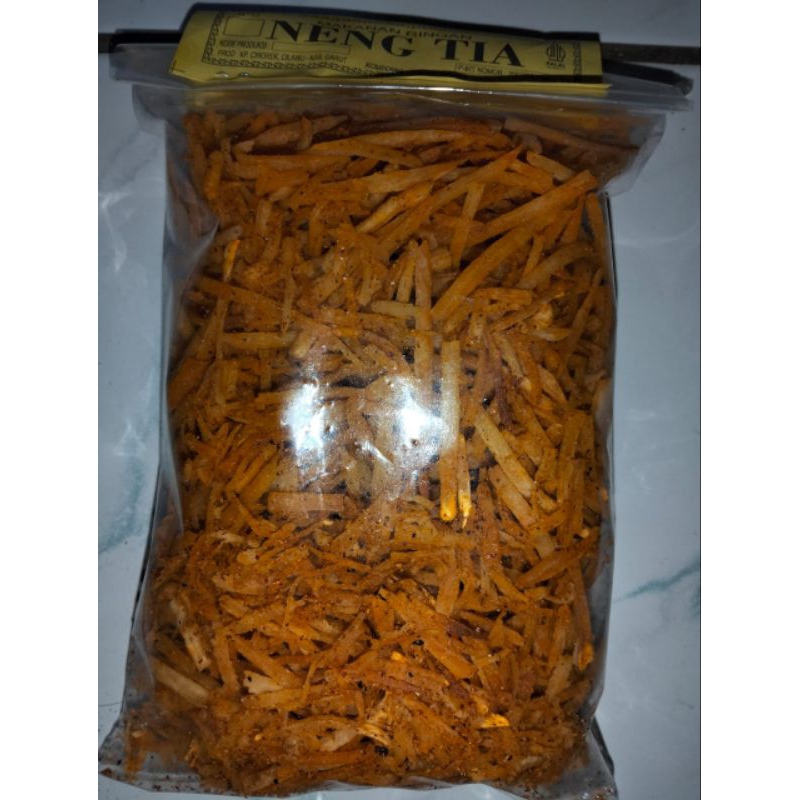 

PIKDA/ KRIPIK LADA/KRIPIK SINGKONG STIK PEDAS 1 KG