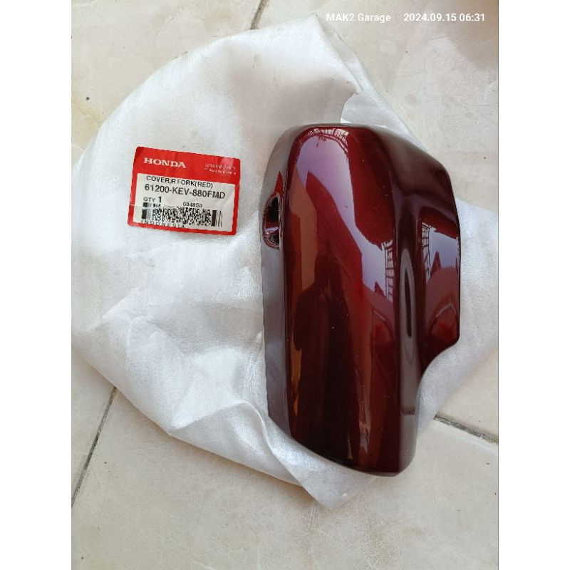 cover R fork tutup sok skok shock sebelah kanan Honda Supra lama original AHM 61200 kev 880FMD