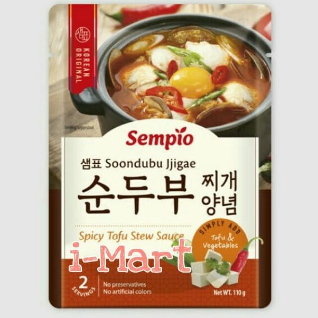 

SEMPIO Soondubu Jjigae /Spicy Tofu Stew Sauce 110gr