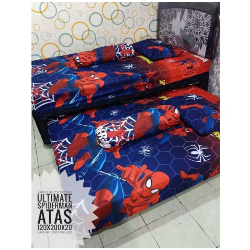 Sprei Bed Sorong Homemade Non Rumbai Atas Bawah Katun Halus Lembut Berkualitas