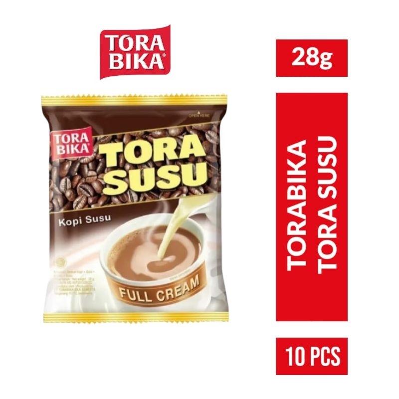 

TORABIKA Susu Tora Susu 10x28gr / Kopi Torabika Susu Tora Susu Renceng 10 pcs