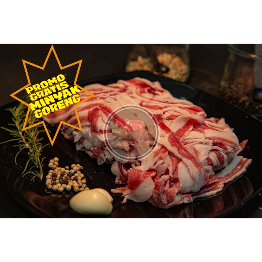 

Daging Slice Sapi Gyudon - ALVEY BEEF - Vacum Pack - bersertifikat Halal 100%