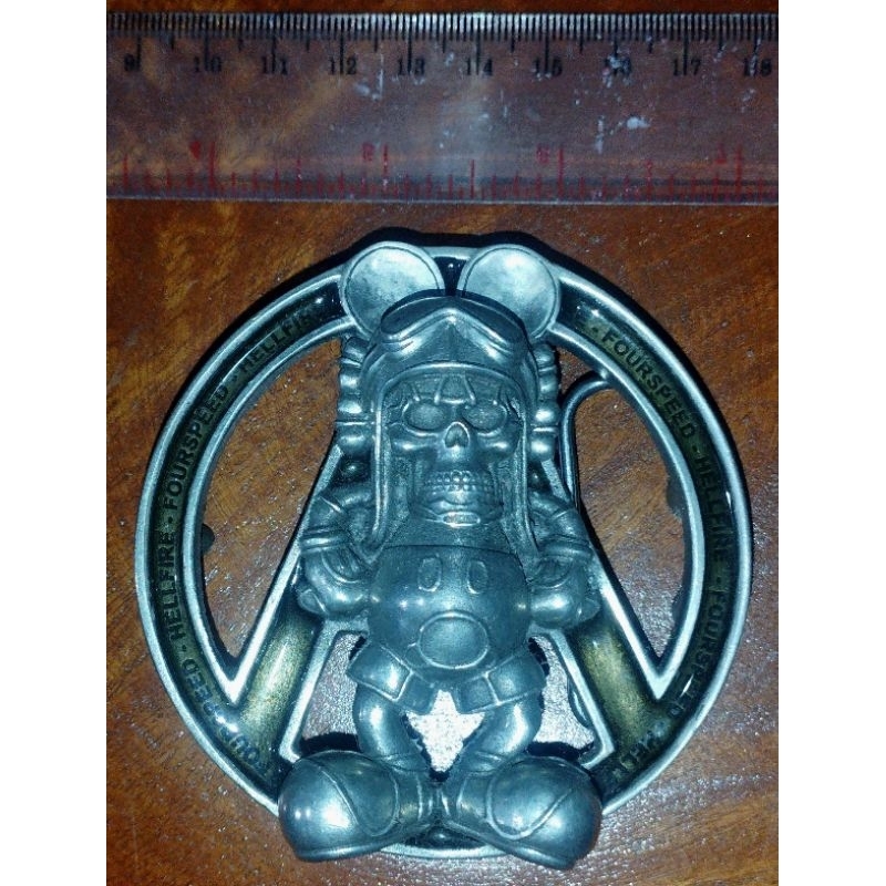 Kepala Gesper/Ikat Pinggang/Belt Buckle - FOURSPEED METALWERKS ARTIST Series - FOURSPEED X HELLFIRE