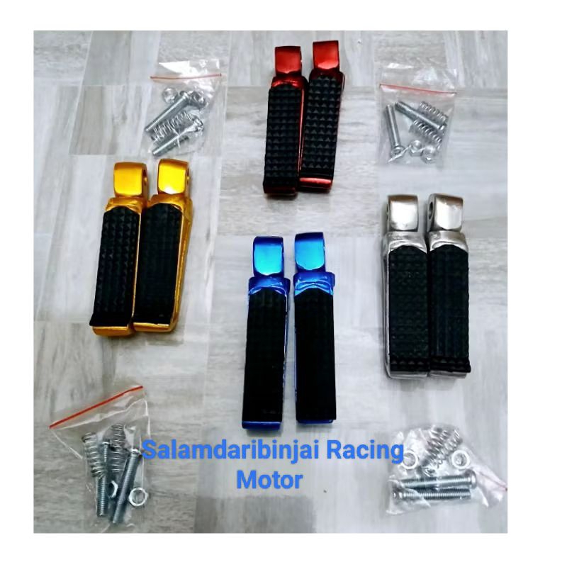 Foot step Belakang Step Belakang Variasi Postep Belakang Karet Besi Cnc Warna Universal Semua Motor 