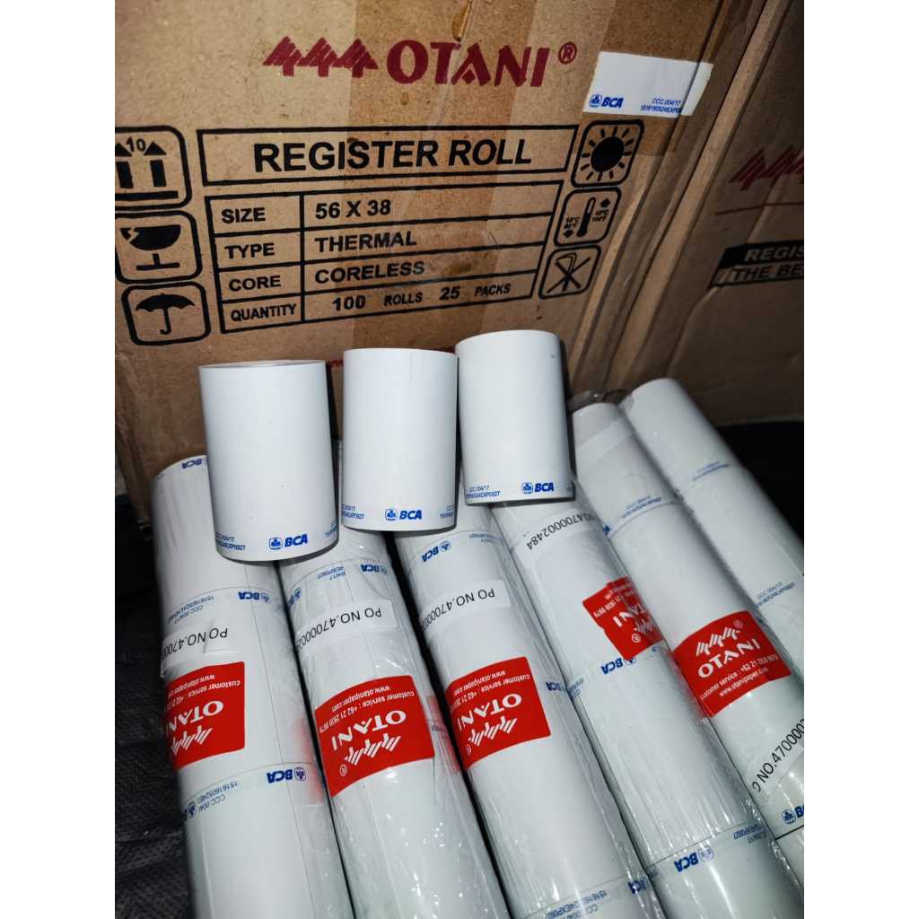 

Kertas Struk Thermal 58x30 Coreless Merk Otani Kertas Kasir