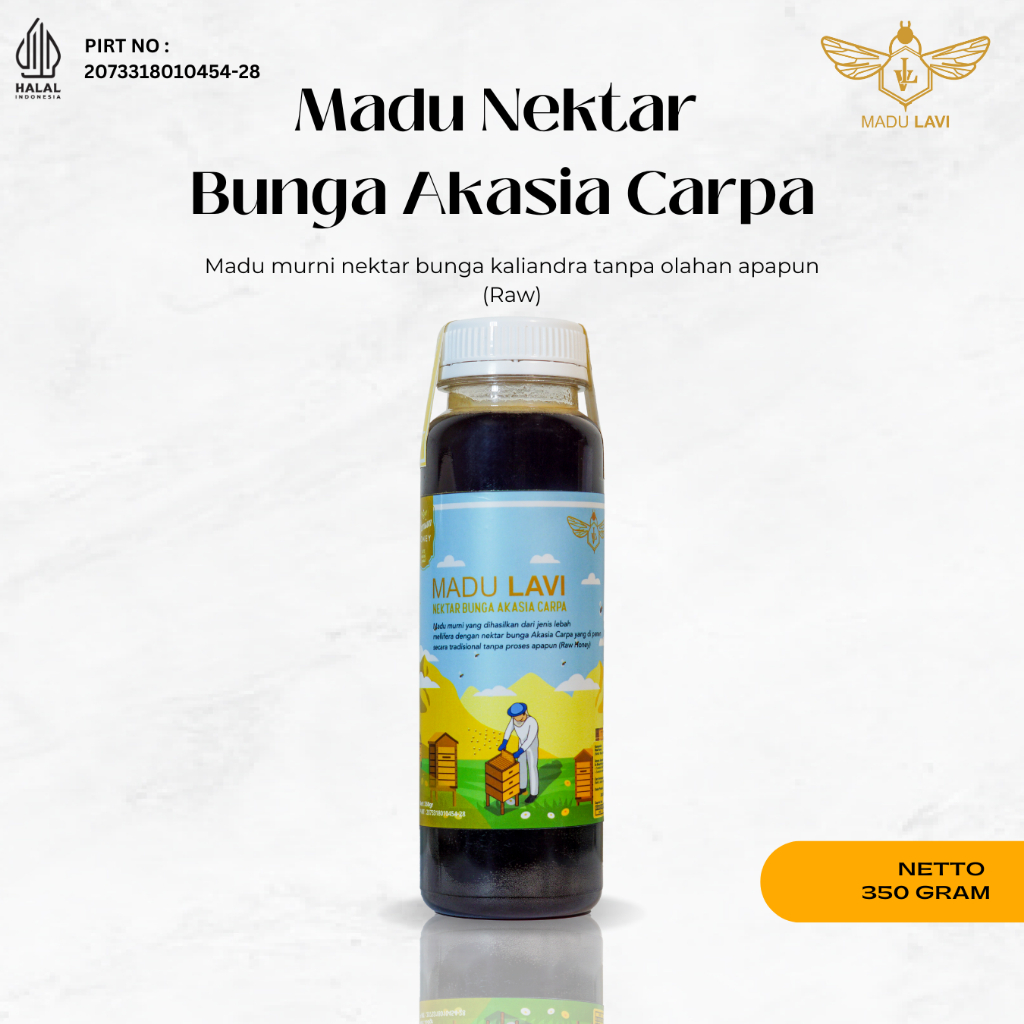 

[ MADU LAVI ] Madu Asli Alami 100% Grade A Akasia Carpa Dikembang Biakkan Di Hutan Liar