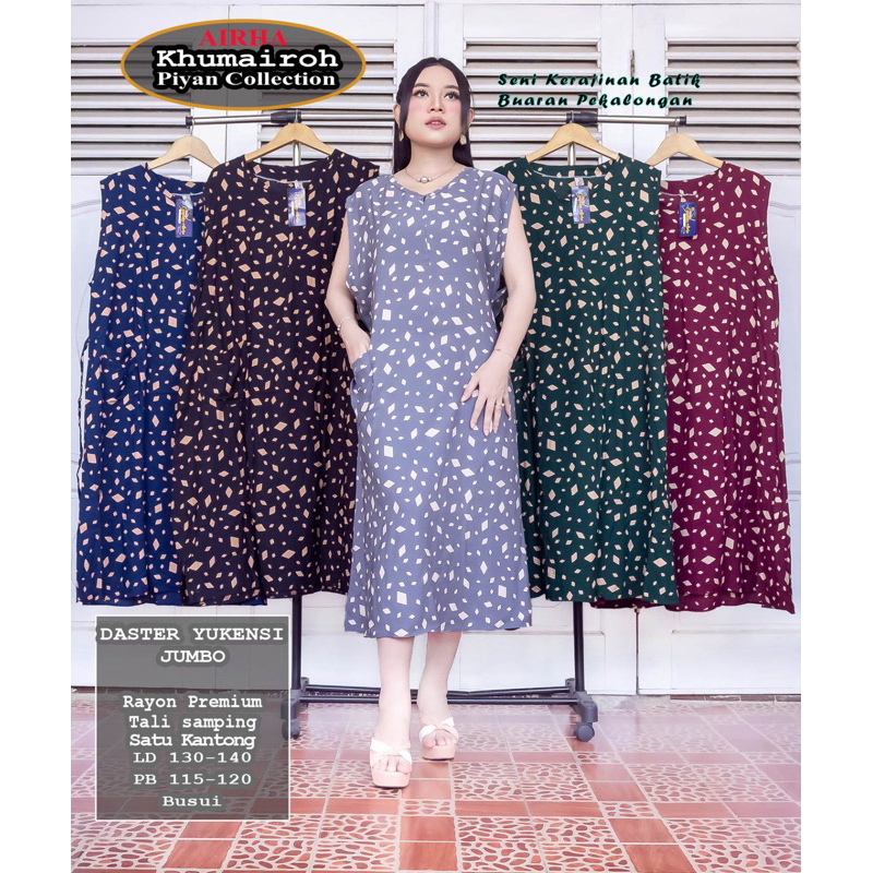 DASTER JUMBO SINGLET TANPA LENGAN MODEL PAYUNG