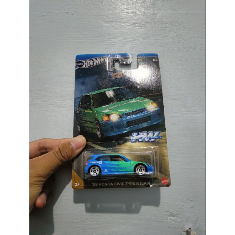 Hotwheels Honda Civic Type R Ek9 Falken - Hotwheels Civic Falken