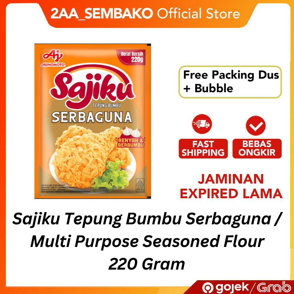

Sajiku Tepung Bumbu Serbaguna / Multi Purpose Seasoned Flour 220 Gram