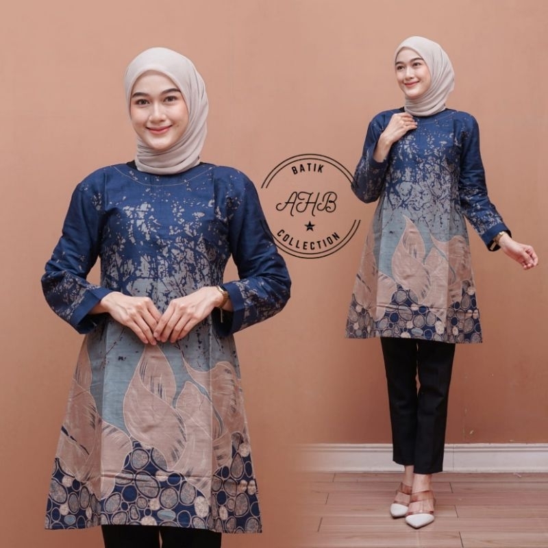 BATIK TUNIK MODERN JUMBO ATASAN BLUS TUNIK JUMBO LD 150/140/130/120/110cm,Batik Jumbo