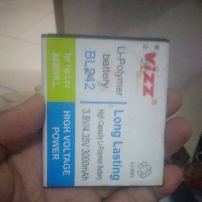 Batre Lenovo A6000 merk vizz model:BL 242