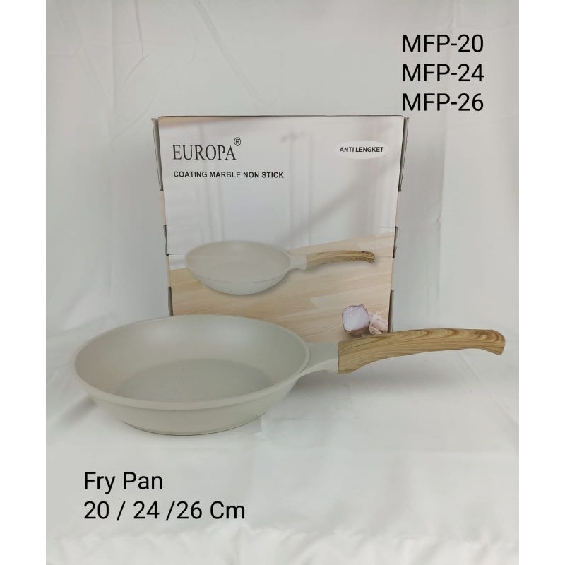 Europa frying pan coating marble anti lengket