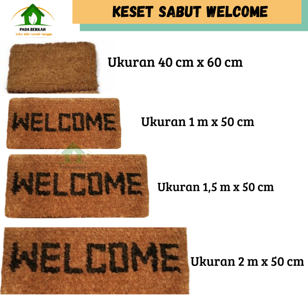 Keset Ijuk Welcome Sabut Kelapa/ Keset Sabut Kelapa/ Keset kesed welcome serabut ijuk kelapa sabut k