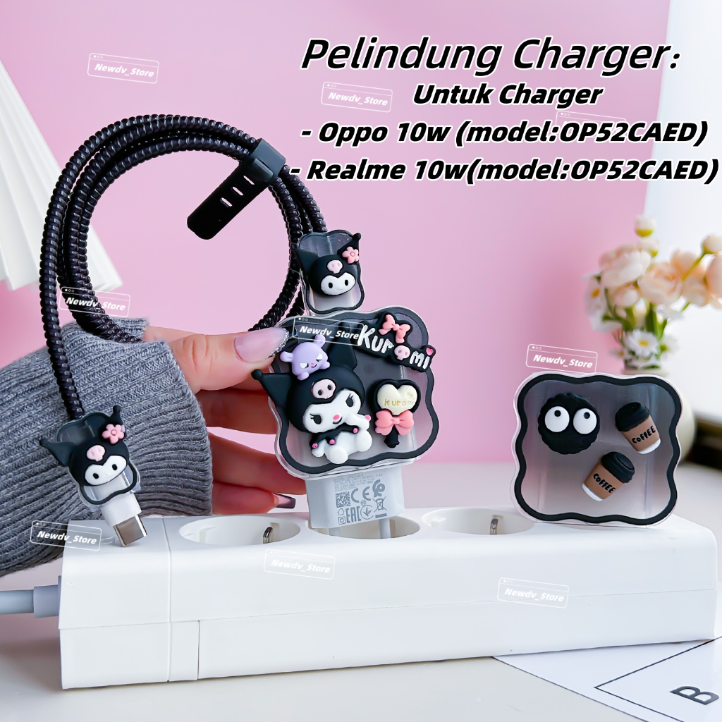 Pelindung Kabel Carger Oppo & Realme 10w Pelindung Adaptor Pelindung Kabel Charger Case Charger Moti