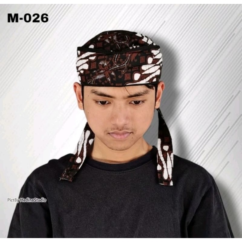 iket batik model peci imamah udeng aa sunda khas baduy sunda jawa