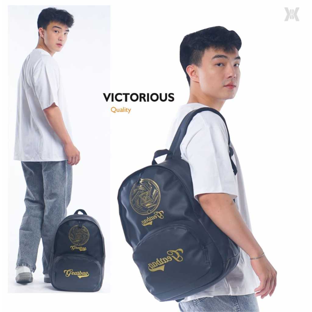 Backpack Tas Ransel Pria Waterproof LEO Gearbag Distro Terbaru Motif Gambar