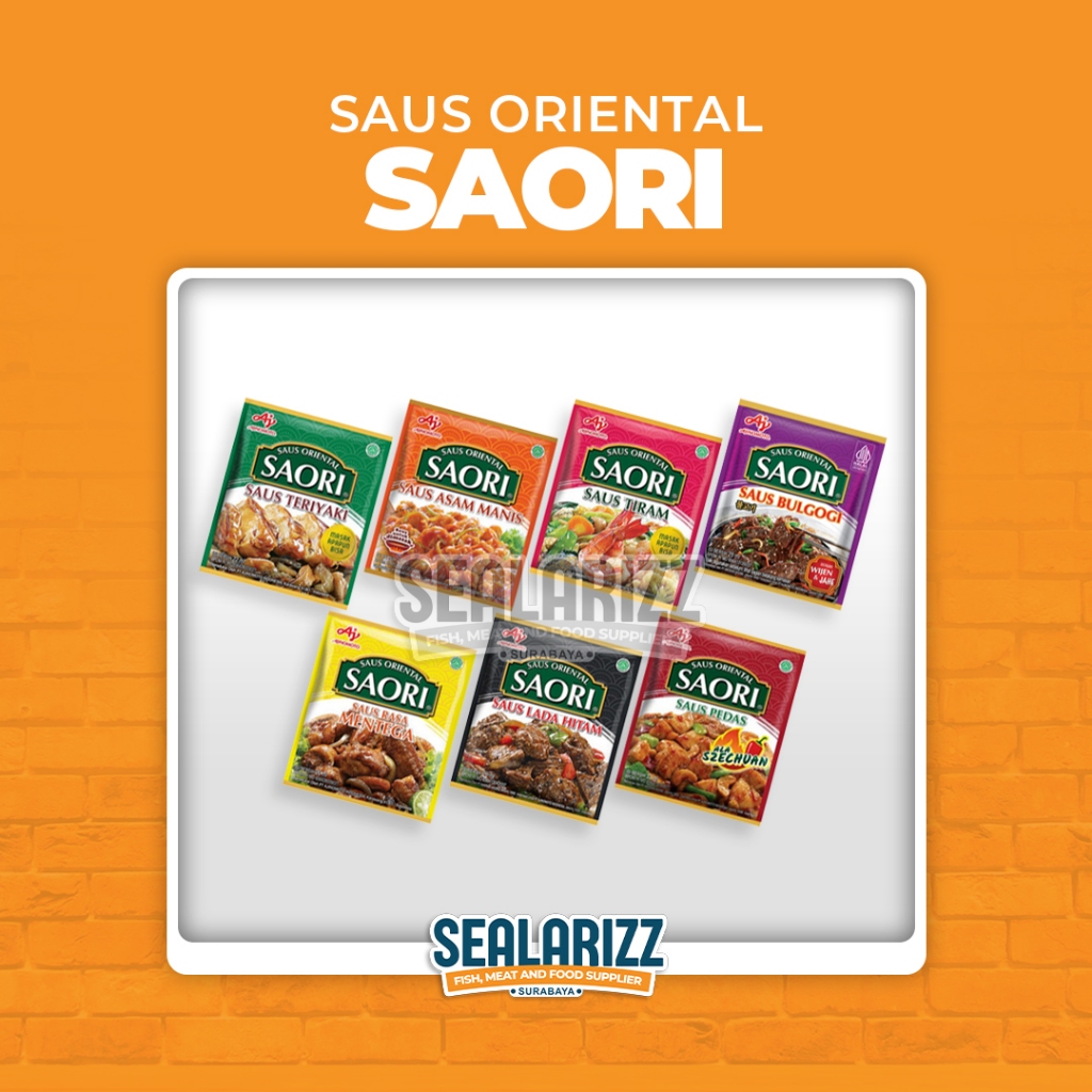 

Saori Saus Oriental / Saori Sachet / Saori Saset / Saos Saori / Jual Saos / Jual Saus / Grill / BBQ