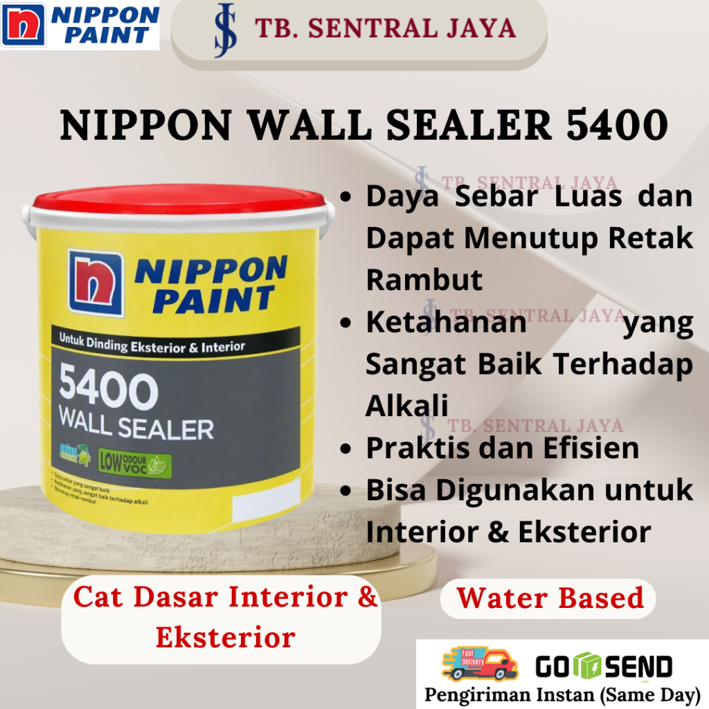 Wall Sealer 5400 Nippon Paint/Cat Dasar Nippon Paint/Cat Dasar Interior & Eksterior/Cat Dasar Tembok