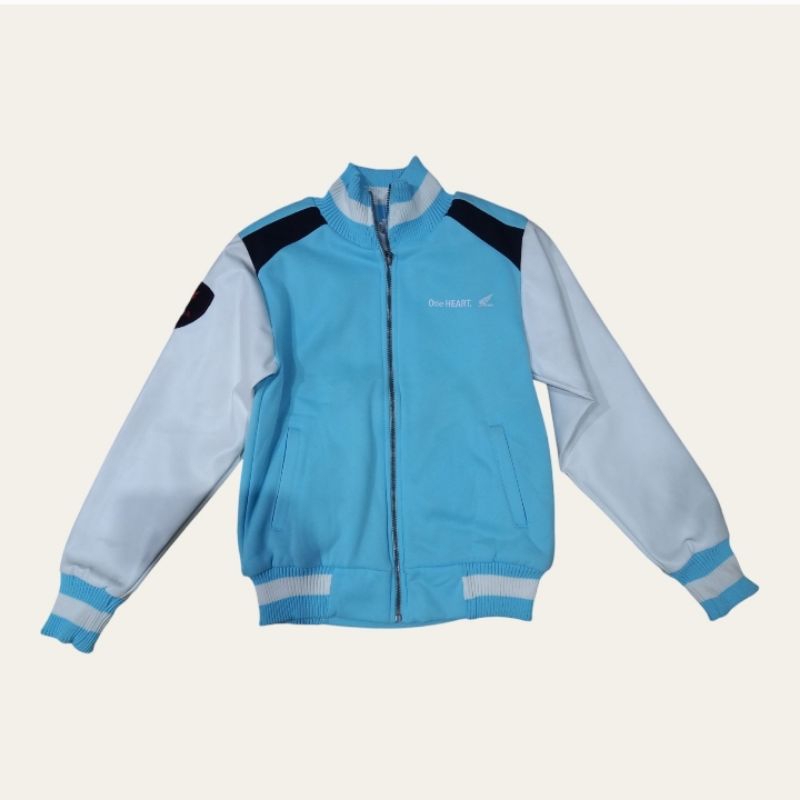 JAKET MOTOR HONDA SCOOPY ORIGINAL AHM BARU BIRU MUDA TOSKA