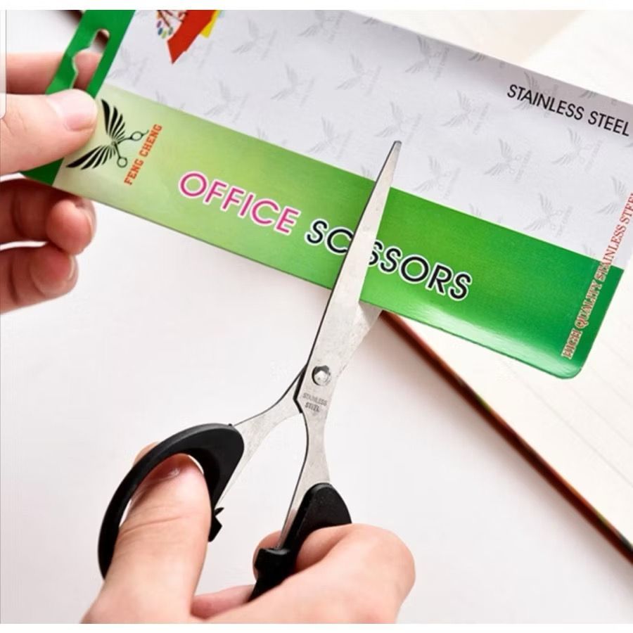 

Gunting Kertas Scissors Paper Plastik Size S - M - L Stainless Steel