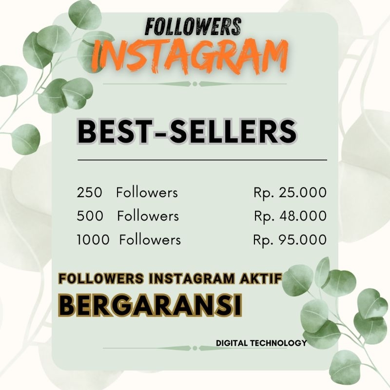 Followers Instagram | Followers Instagram Real Indonesia | Followers Instagram Aktif | Instagram