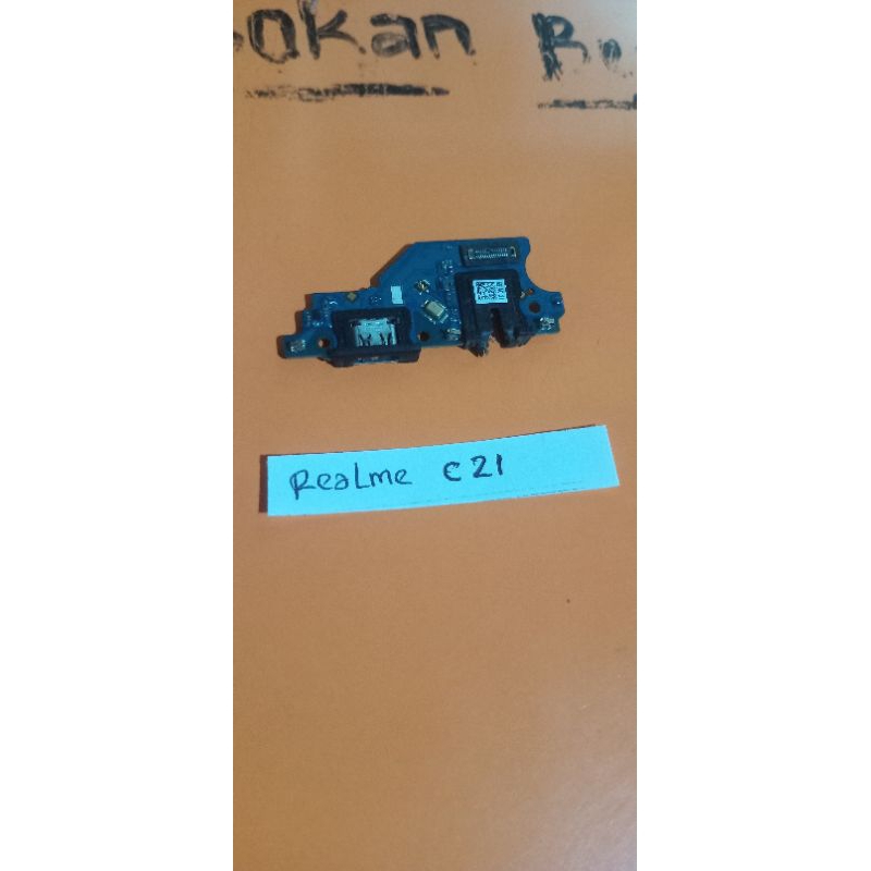 pcb papan konektor charger realme c21 bekas ori copotan