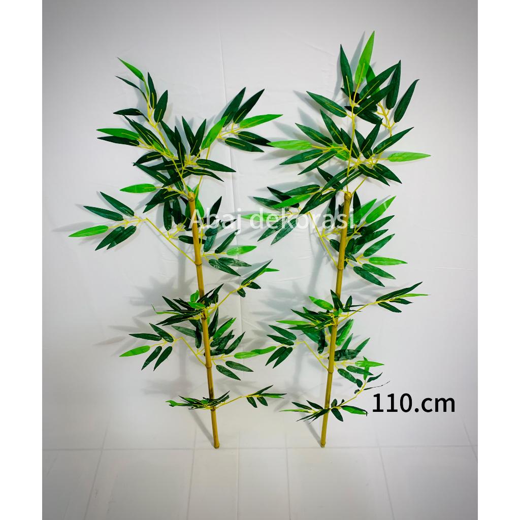 RB Batang Bambu Partisi 110cm Tirai Partisi Penyekat Pembatas Ruangan Dekorasi Rumah Tanaman Hias