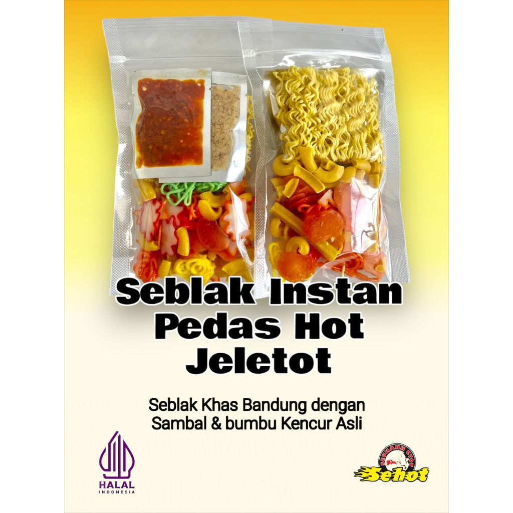 

Seblak Instan Khas Bandung Pedas Hot Jeleletot - 1 Bungkus - Food, Bawang