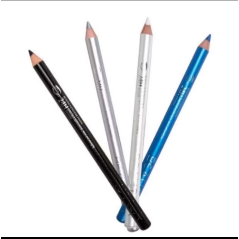Eyeliner pensil eyeliner pencil warna putih biru abu hitam