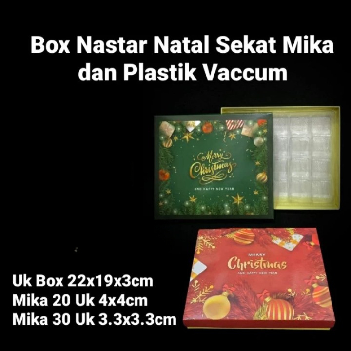 

Box Hampers Natal 1 Pack Isi 3 Pcs Laminasi Glossy Mewah + Sekat Mika Dan Plastik Vacuum 22x19x3cm