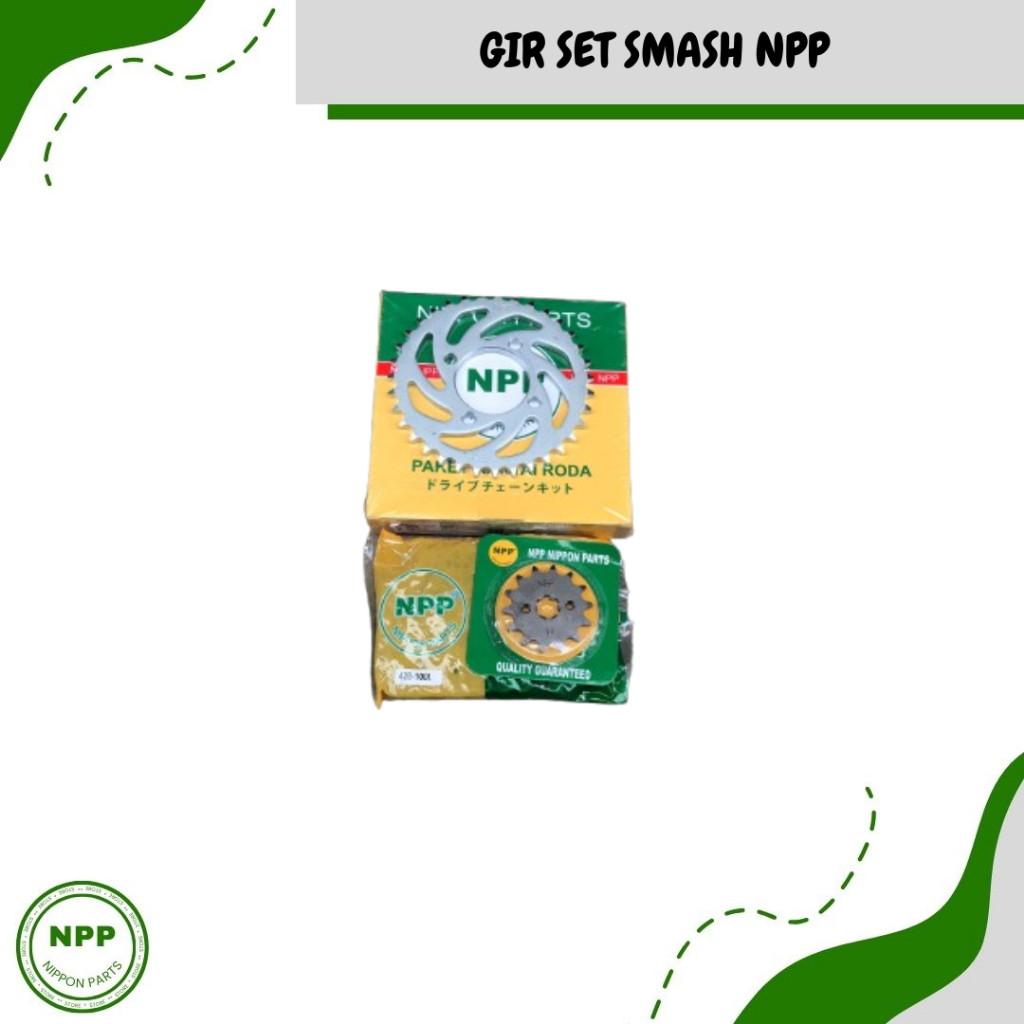 GEAR SET SMASH NPP || GEAR PAKET GIR SET SUZUKI SMASH MERK NPP