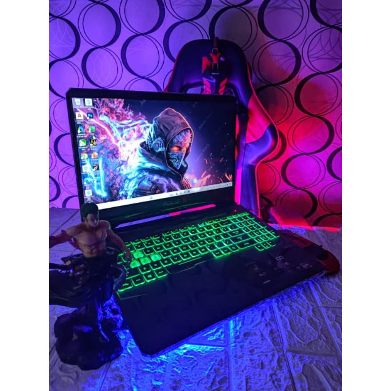 Laptop Gaming Asus Tuf Fx505dt Ryzen 5 Ram 16/480gb Ssd Dual VGA Nvidia Siap Pakai Fitur Lengkap COD