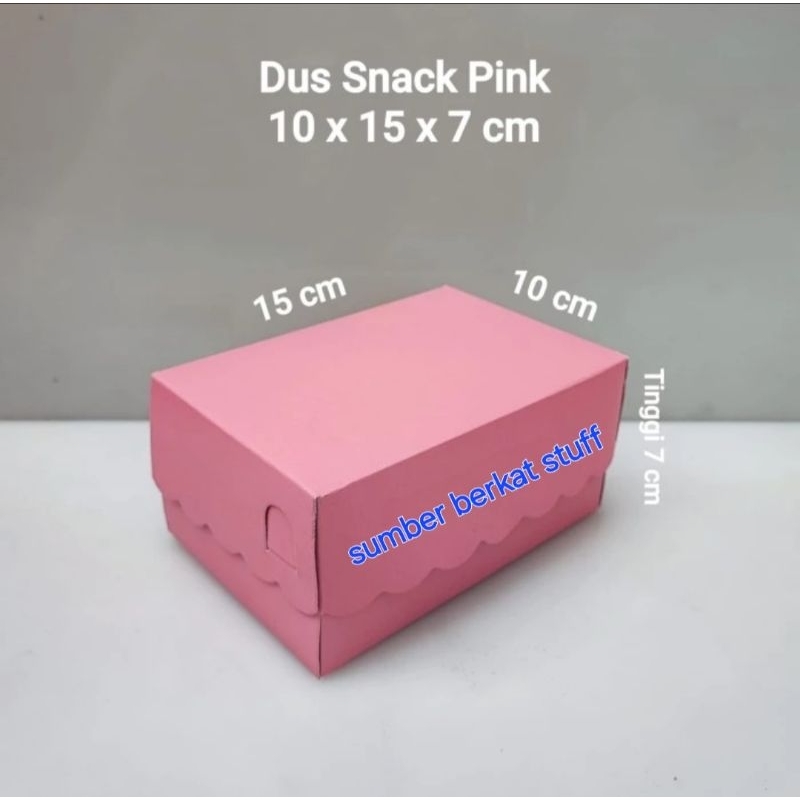 

Dus Pink 10x15 Renda isi 50 pcs Kotak Kue Snack Box Baby Pink Pastel