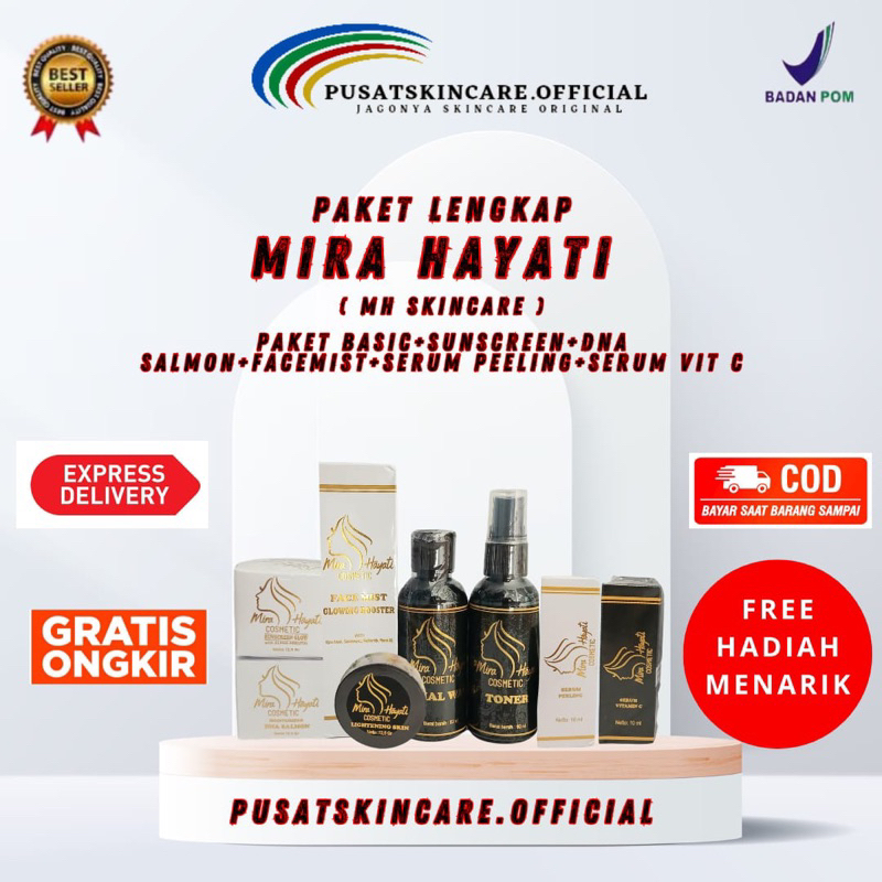 MH SKINCARE PAKET LENGKAP SERUM DAN DNA SALMON