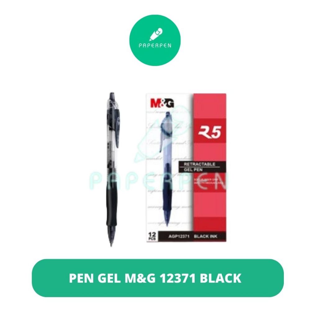 

(PCS) BULPOIN GEL M&G 12371 BLACK/HITAM