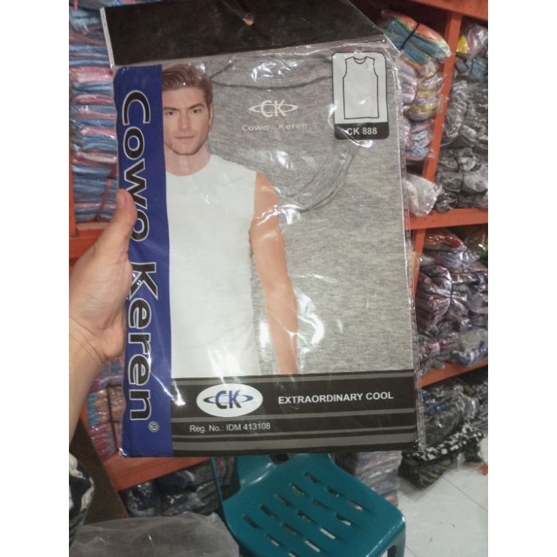 CK888 | Singlet Pria Dewasa Merk COWO KEREN | Dalaman Kaos Pria