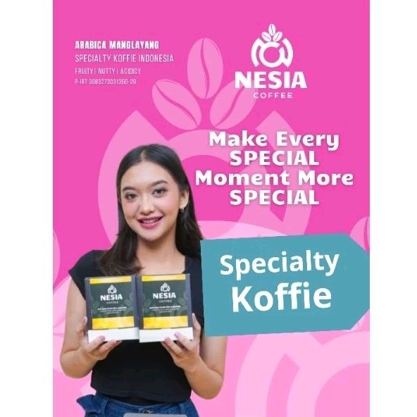 

Kopi Asli Arabika grade terbaik gunung Malabar kemasan praktis simpel 1 box 100 gram isi 10 Sachet berat @10gr Specialty juara rasa paling enak natural yaitu Nesia Coffee Specialty bukan Starbuck bacha kapal api kenangan tomoro tuku terviral terlaris.