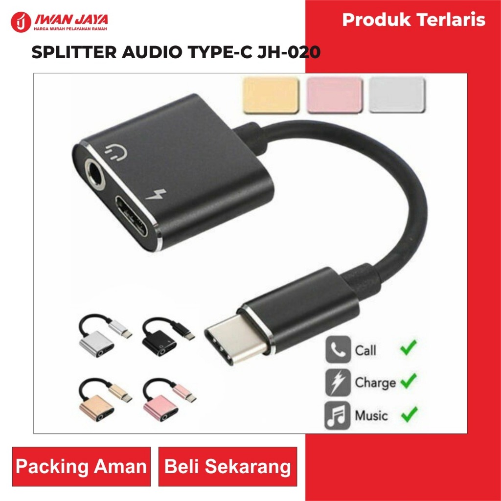 SPLITTER AUDIO TYPE C JH-020