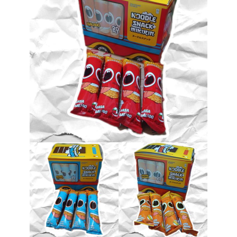 

NEW 1 PACK ISI 20 pcs MIKIRIN Noodles Shorr Aneka Rasa Mantap Istimewa Renyah gurih