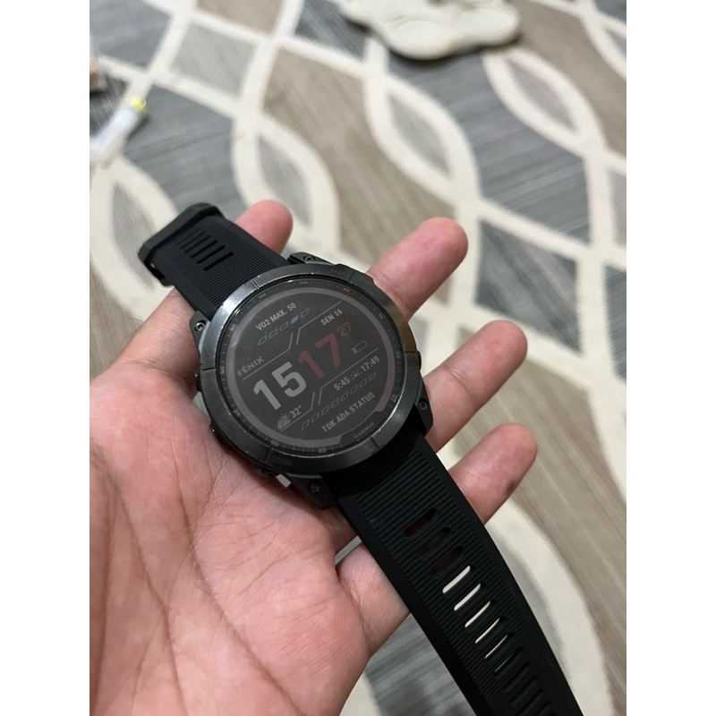 Jam Garmin Fenix 7x Sapphire Solar Original Second