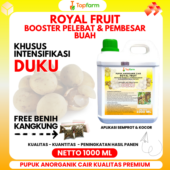 Pupuk Topfarm / Pupuk Booster Duku / Pupuk Booster Buah Duku / Pupuk Booster Pohon Duku / Pupuk Duku