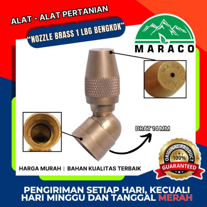 NOZZLE BRASS 1 LBG BENGKOK (nozzle brass sprayer 1 lubang bengkok)