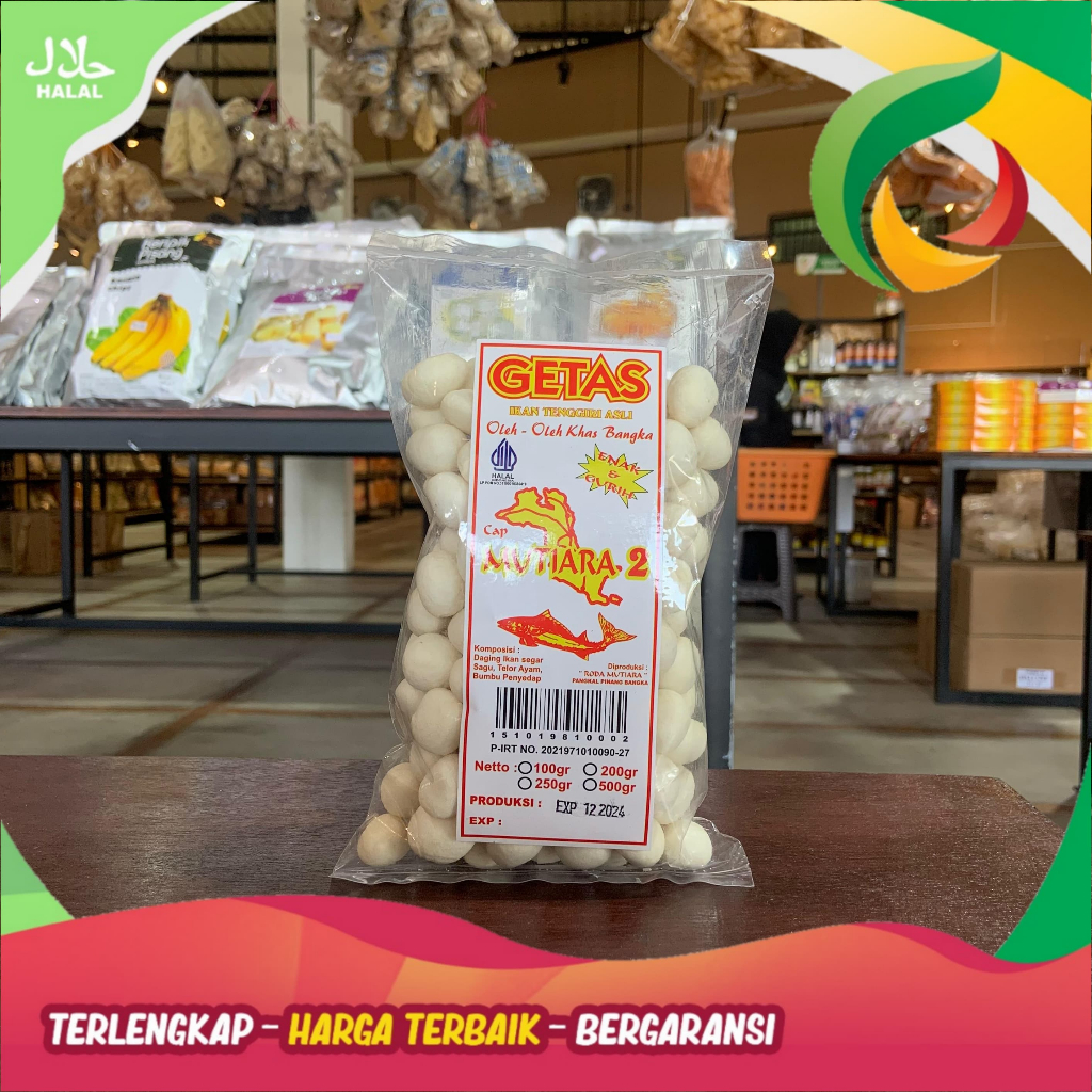 

Getas roda mutiara no 2 bulat 100gr khas bangka