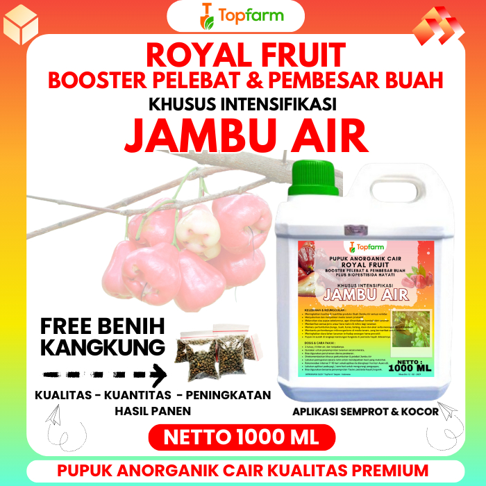 Pupuk Topfarm / Pupuk Booster Jambu Air / Pupuk Organik Booster Jambu Air / Pupuk Booster Untuk Jamb